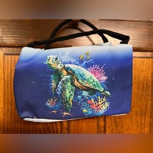 Colorful Sea Turtle Lunch Tote NWOT